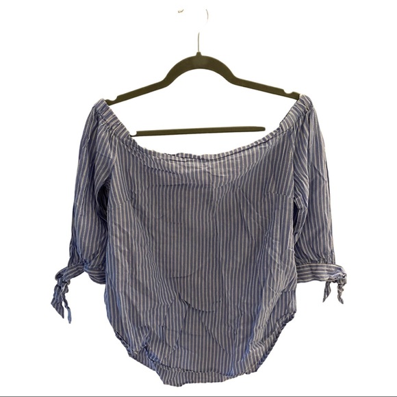 Cotton off shoulder blouse - Picture 1 of 5